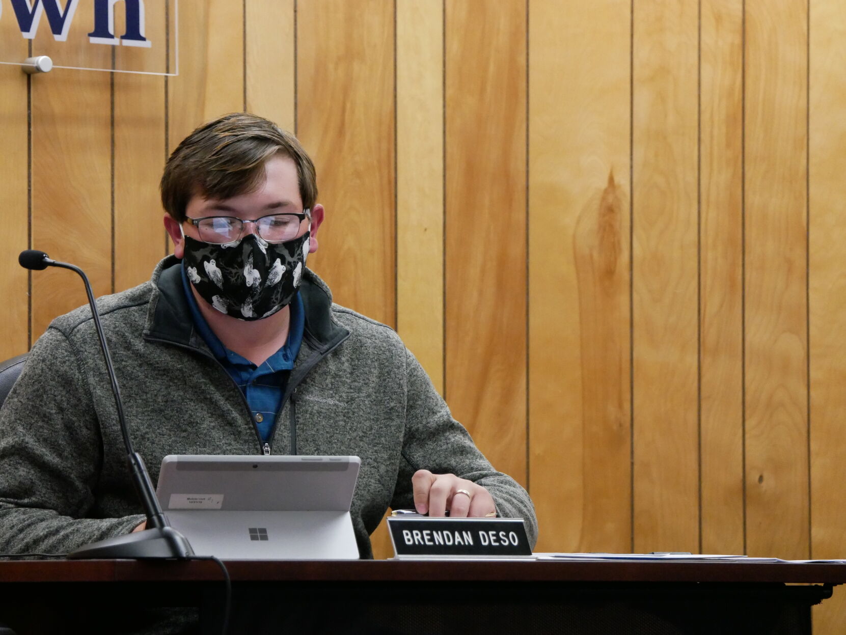 St. Albans Town selectboard chair Brendan Deso, 10-19-2020